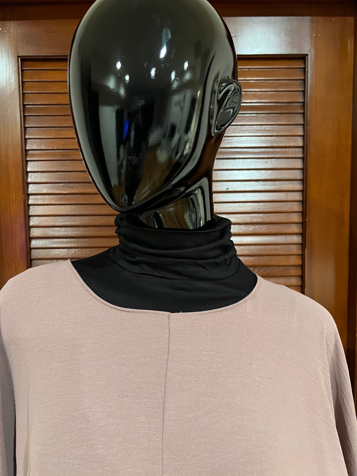 Detachable Faux Collar in Black