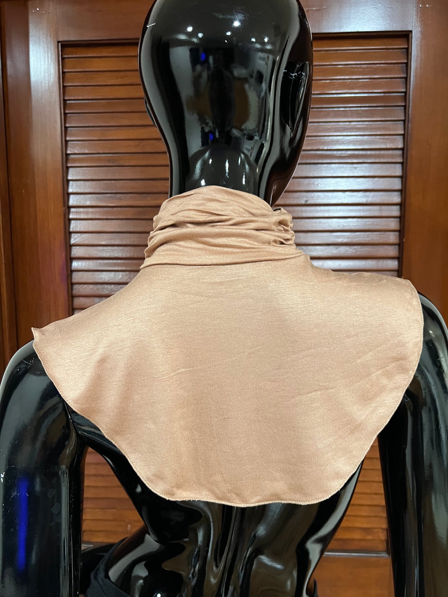 Detachable Faux Collar in Camel