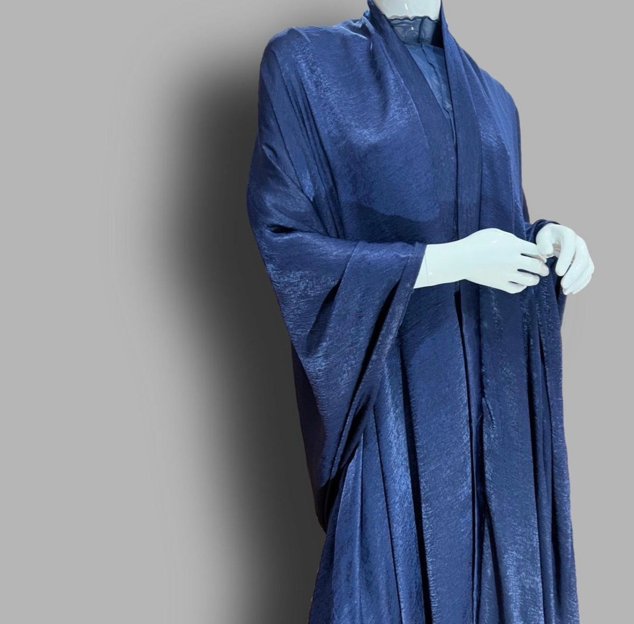 Criss Cross Back Kimono in Midnight Blue