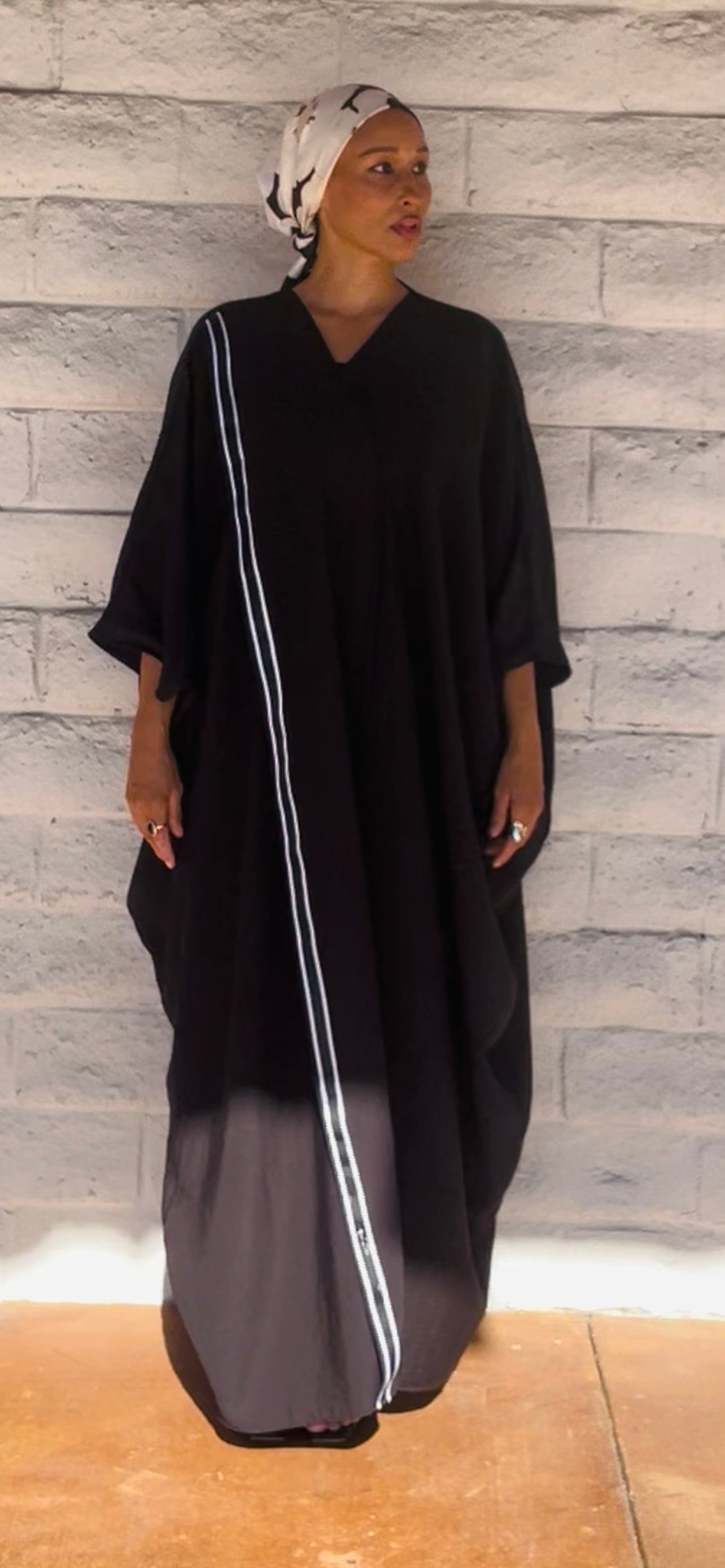 Sport Mode Abaya & Wrap Skirt Set