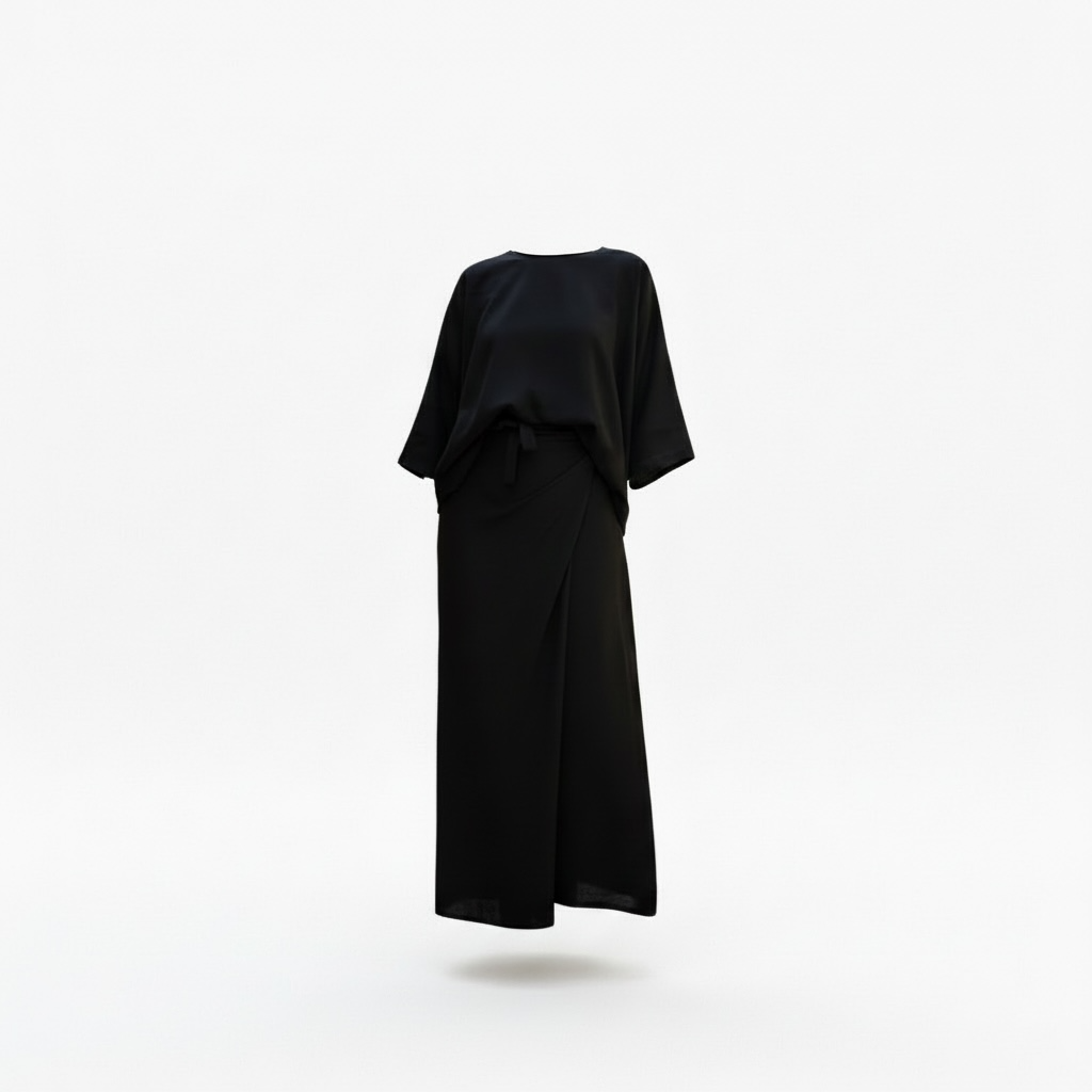 The Essential Black Linen Set