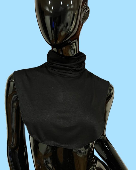 Detachable Faux Collar in Black