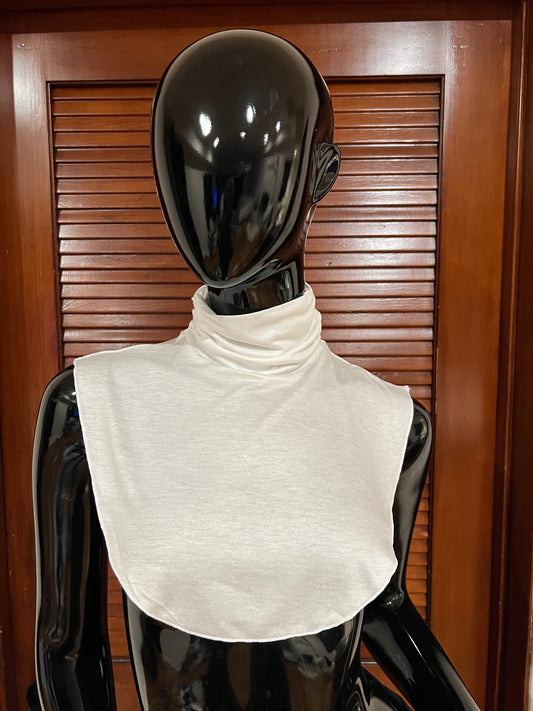 Detachable Faux Collar in White