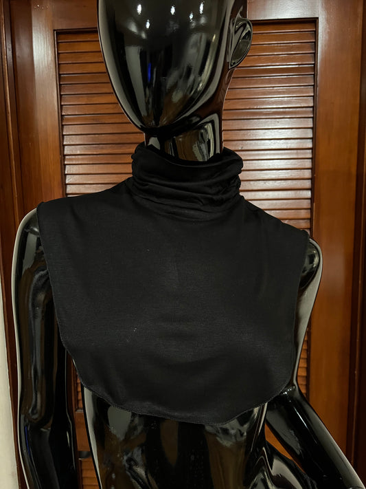 Detachable Faux Collar in Black